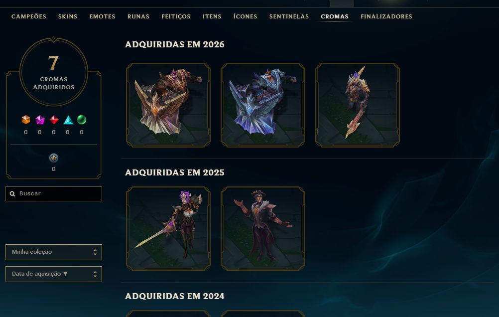 [Entrega Automática] Lol Prata, 72 Skins, Skins Mítica e Lendária, 28K Ea, Lvl69