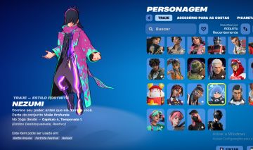 01 FORTNITE R$ 99,90 COM 2.100 V-BUCKS + SKINS RARAS