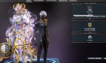Conta Warframe MR 10 com 7 Warframes Prime