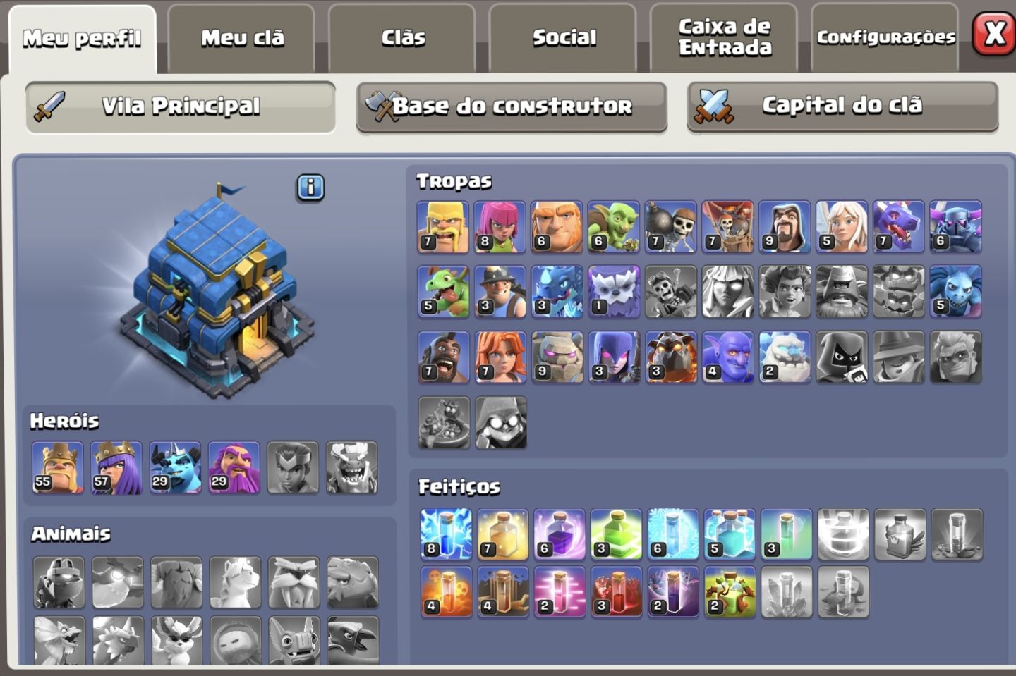 Conta: Clash of Clans TH:12 Full