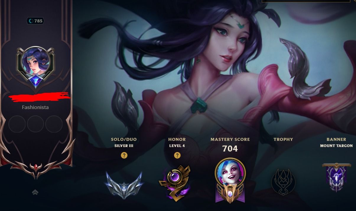 Conta League Of Legends Level 785 com 454 skins boas