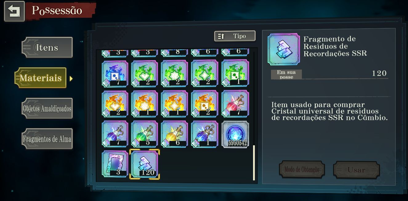 Conta JJK 9 Limitados + Cubos e 1K+ Tickets