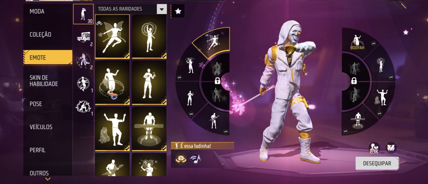 CONTA FREE FIRE COMPLETA E MUITO BEM RECHEADA! Bem gemada