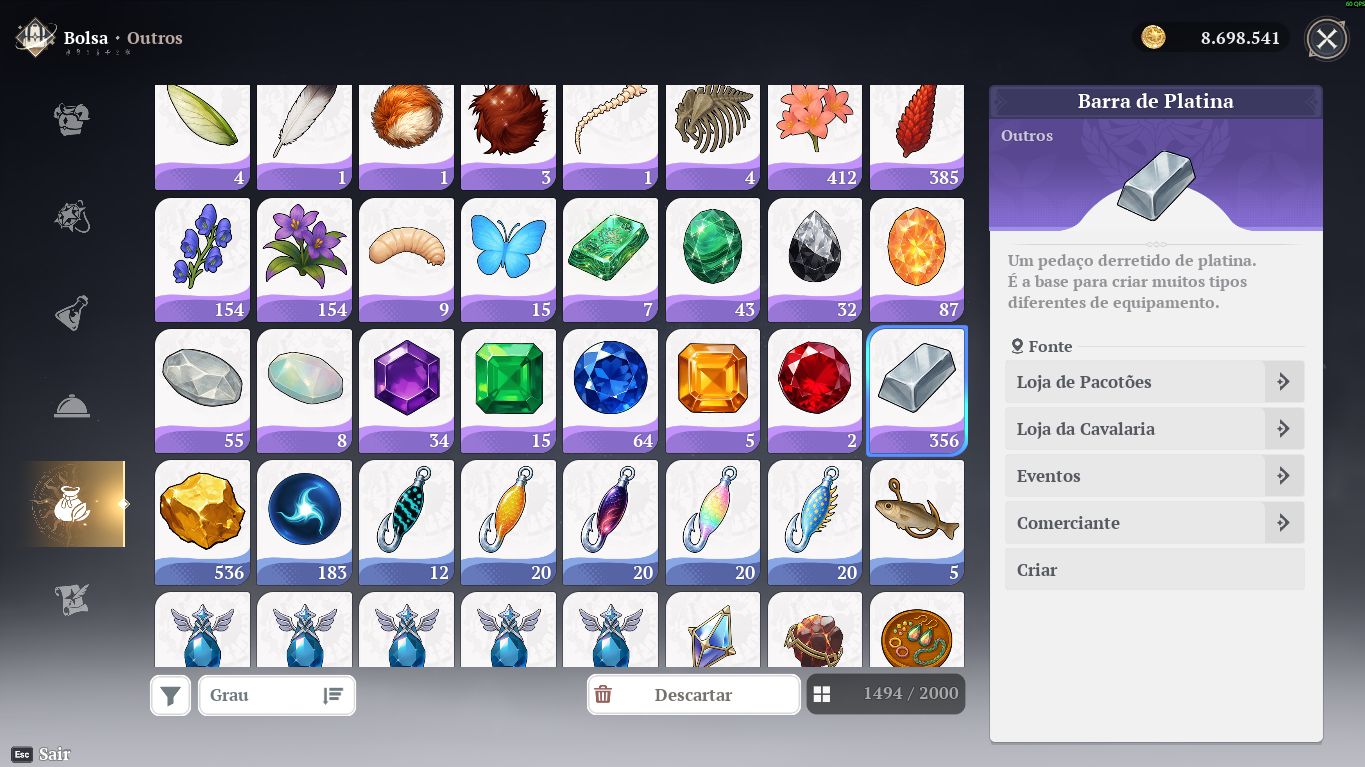 Conta 7DS ORIGIN : FULL ENDGAME, CONTA COMPETITIVA, COM TODOS OS PETS +