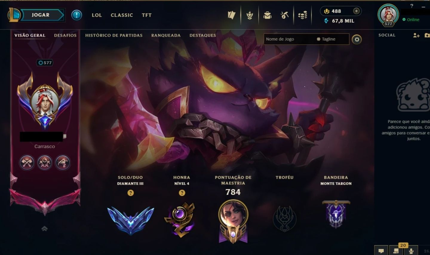 Conta com 501 skins