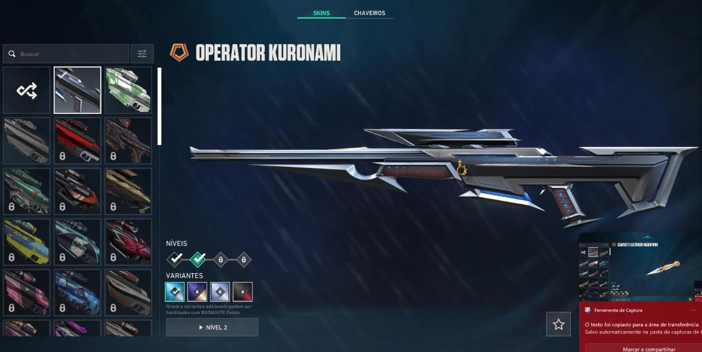 CONTA DE VALORANT COM KURONAMI 2.0