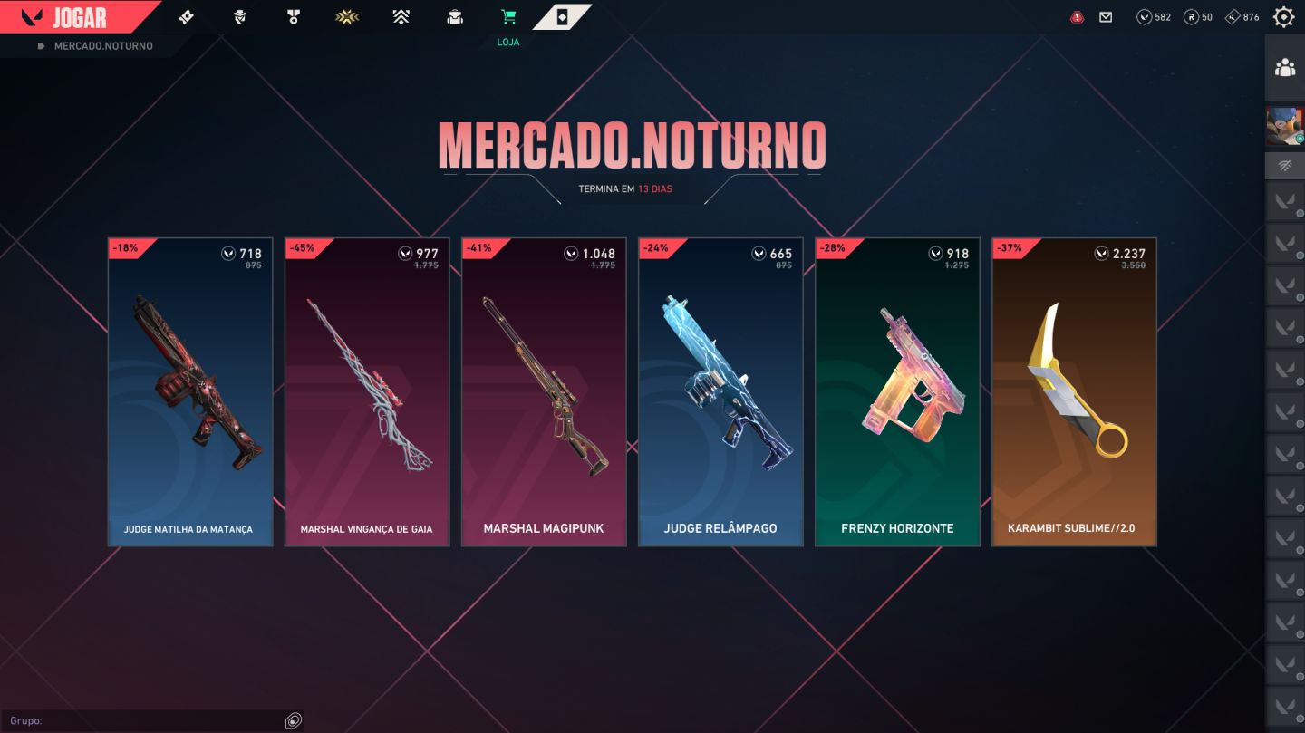 Conta DIamante 1 com Skins e Mercado Noturno UNICO DONO