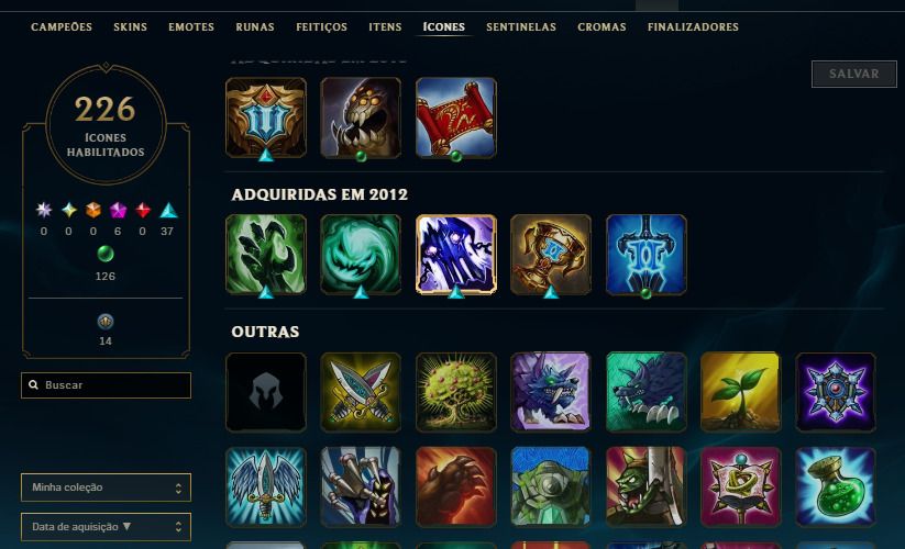 Conta lol rara, janna vitoriosa, elise vitoriosa, rammus rei