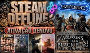 MHZ - Jogos Steam Offline PC - Lançamentos e Clássicos - Contas Compartilhadas