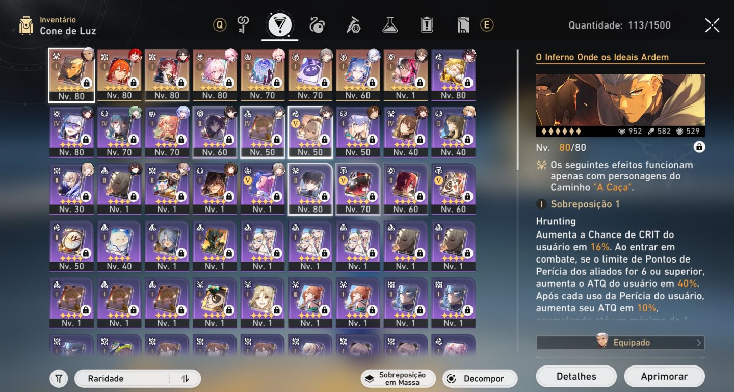 [NA] Honkai Star Rail - Endgame | Nvl 70 | 3 times meta / 19 5-Star Characters