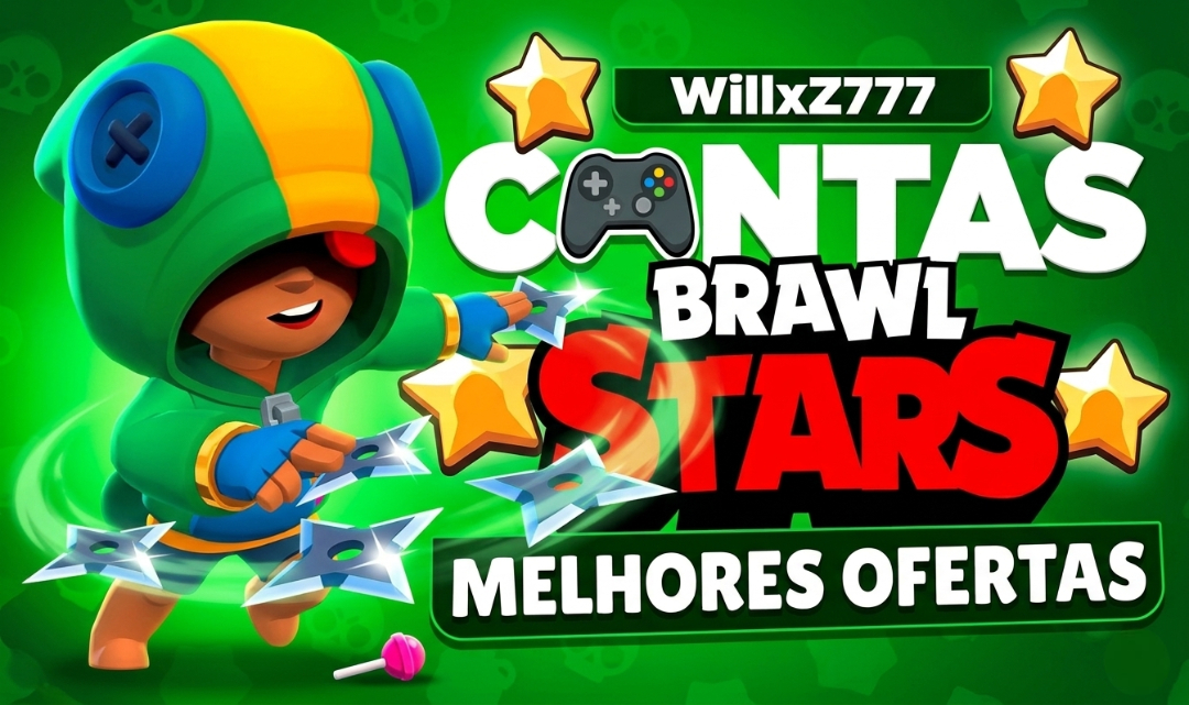 NÃO COMECE DO ZERO! CONTA BRAWL STARS PRONTA COM +40 BRAWLERS