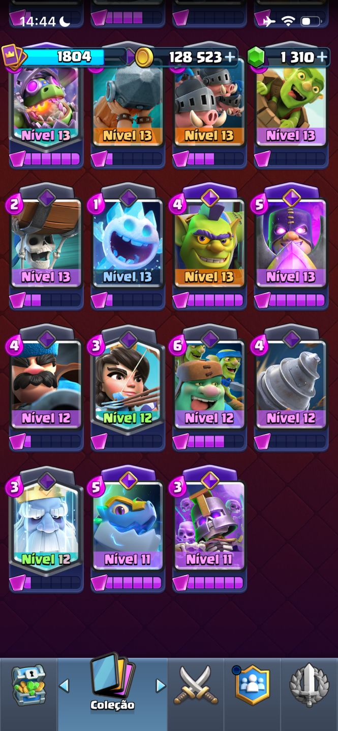 Conta Clash Royale Evoluída