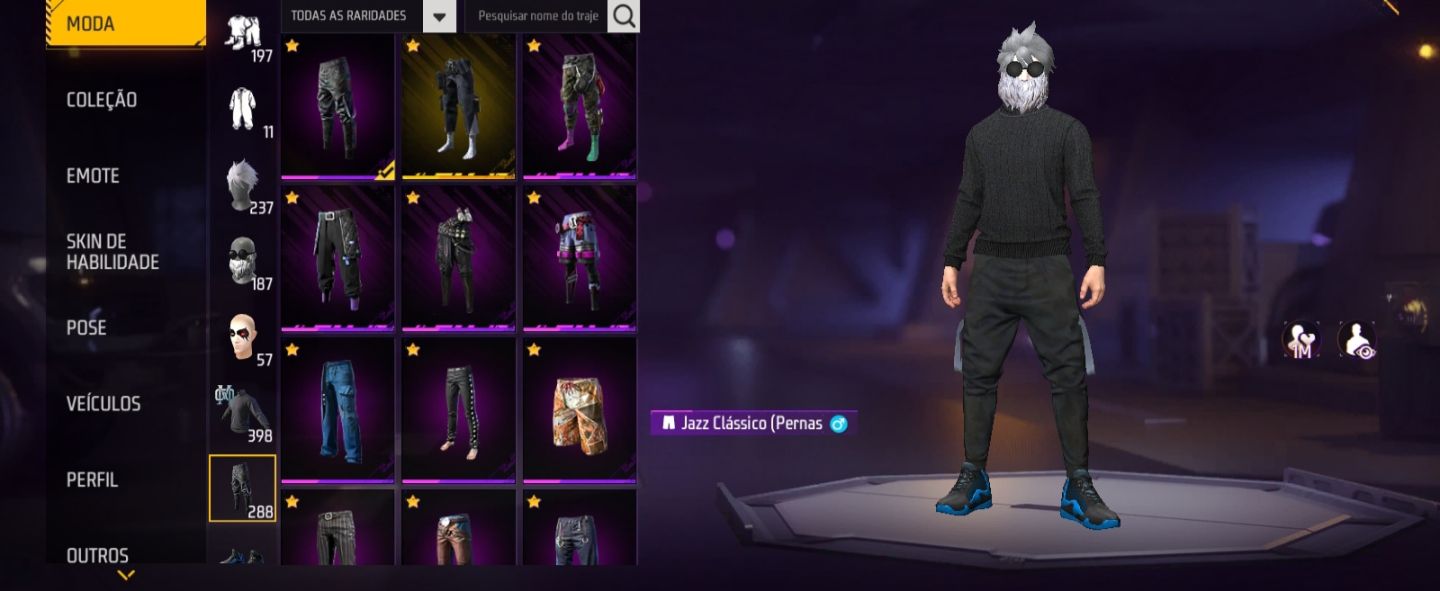 Conta Free Fire Gemada Angelical Passes Antigos Skins Raras