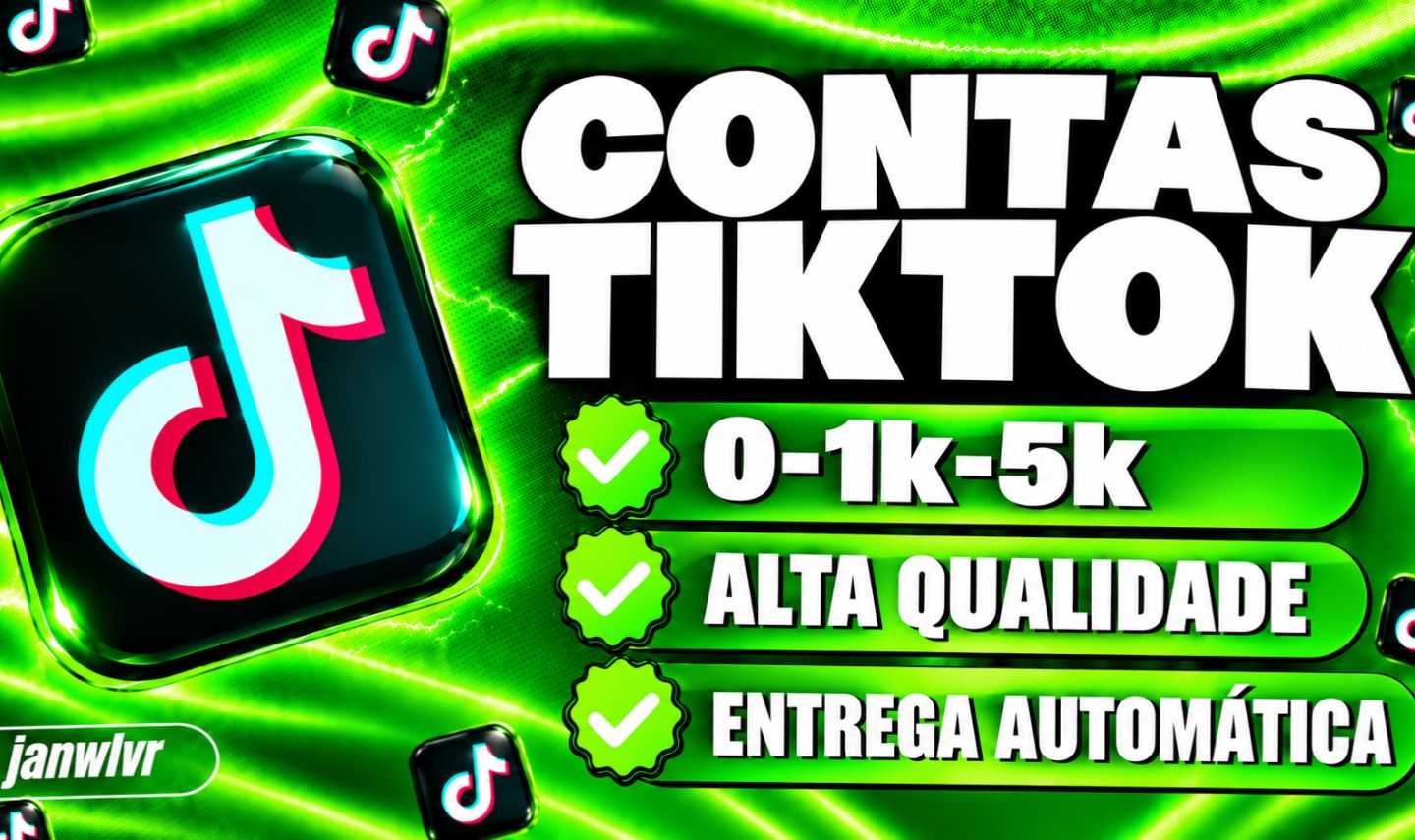 CONTAS TIKTOK - NOVAS E ANTIGAS - LIVE/LINK BIO(SEM DOCUMENTO VERIFICADO)