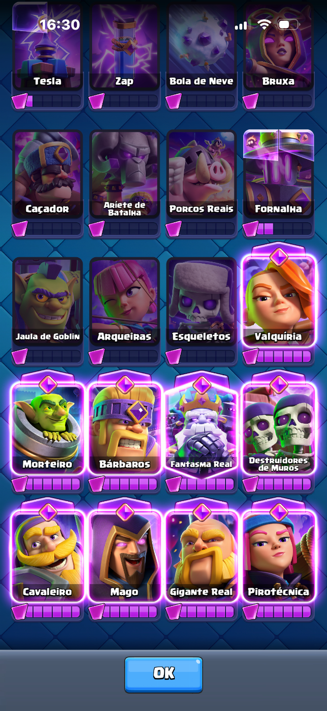 Conta de clash royale