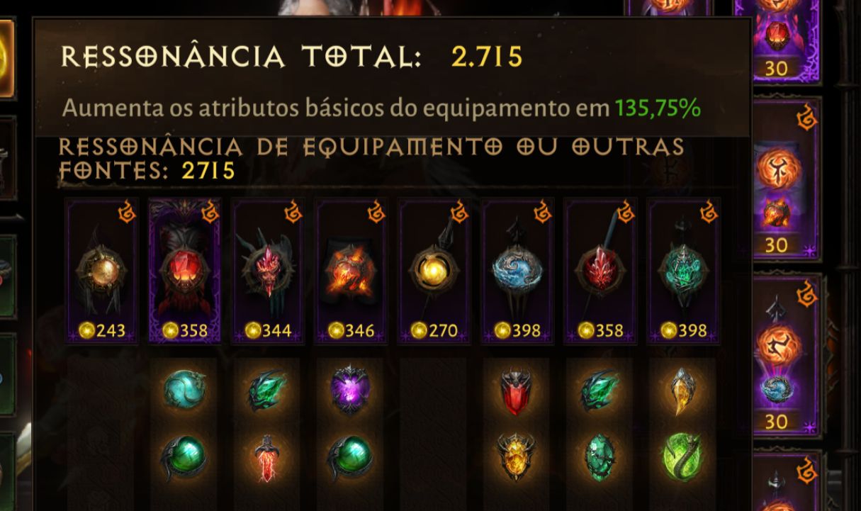 Conta Diablo immortal 2700 ressonância