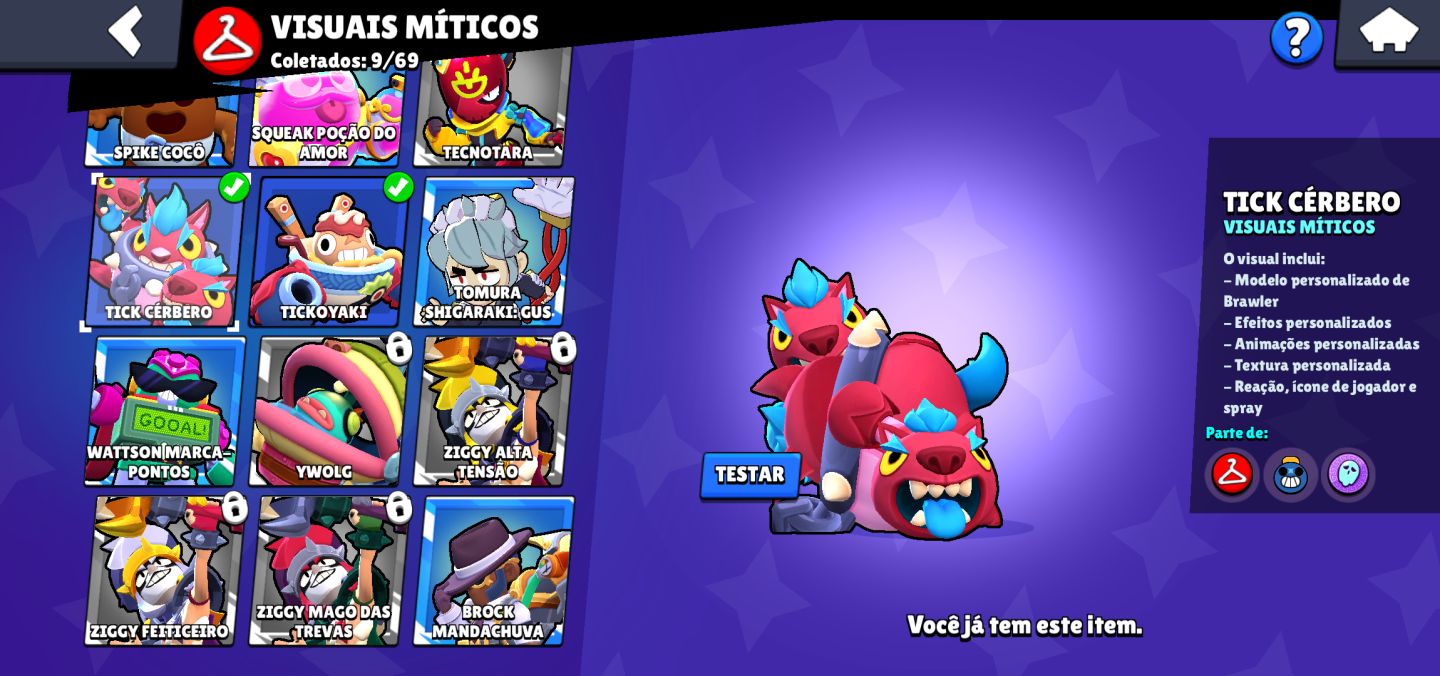 Conta brawl stars Linda pra começo e com 1 brawl pass