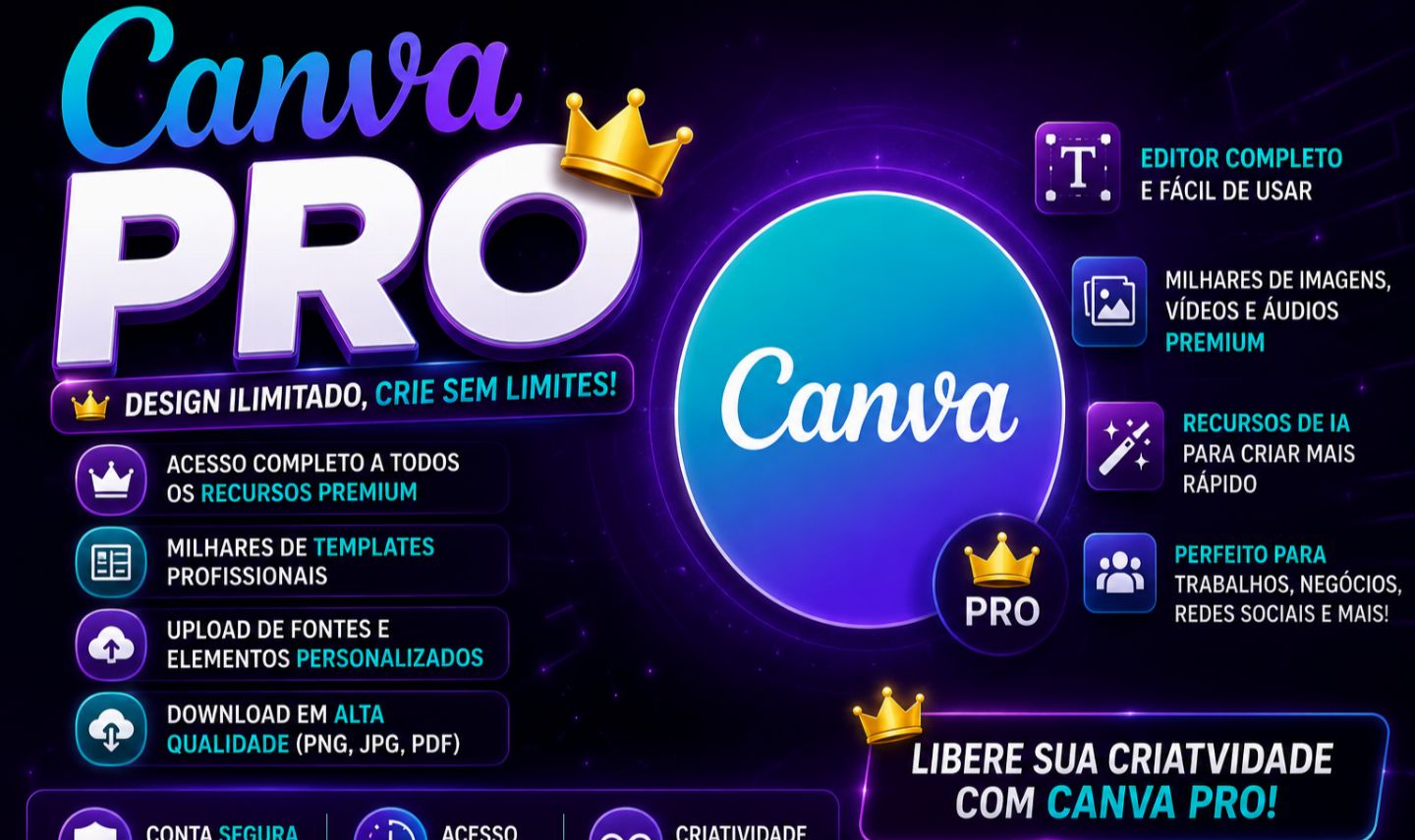 CANVA PRO PREMIUM ACESSO COMPLETO SEM LIMITES