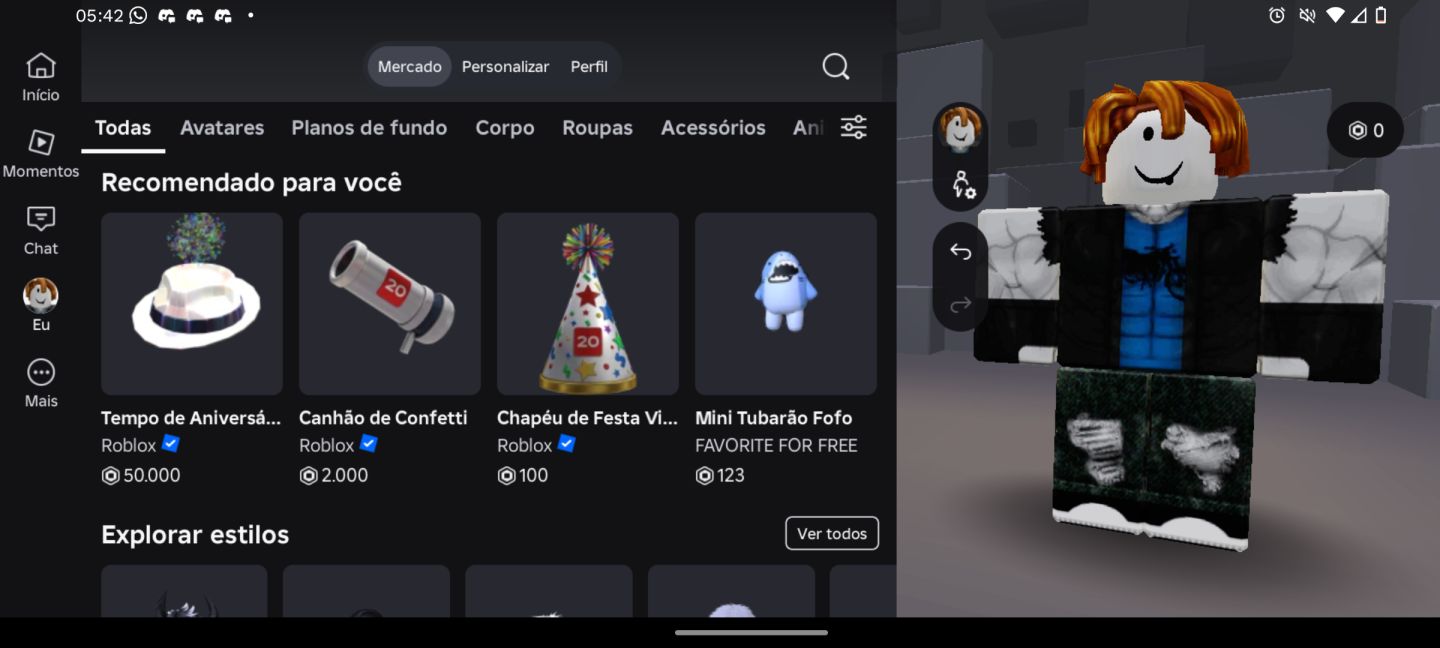 Conta de Roblox Upada em Diversos jogos Basketball zero