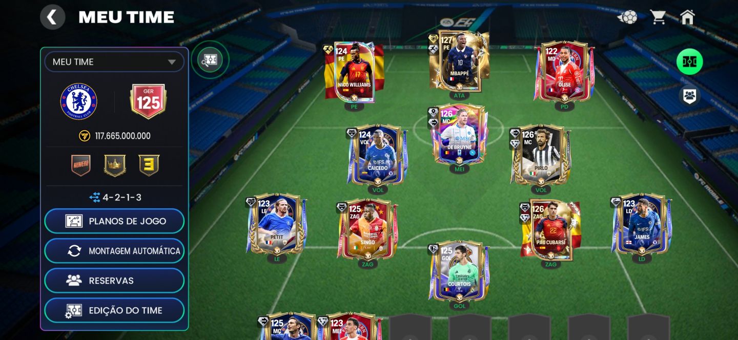 Conta fc mobile top ger 125