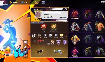 Conta super gemada de free fire