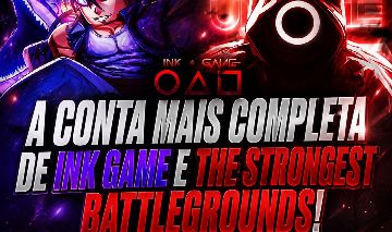 CONTA ROBLOX 14K DE ROBUX [INK GAME 600 WINS + STRONGEST TODOS EMOTES 30K KILLS