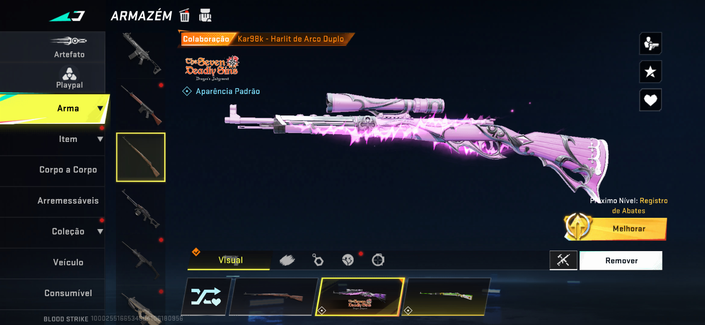 CONTA BLOOD STRIKE SKIN IZANA(VOLT) EVO SPEAR GELIDA