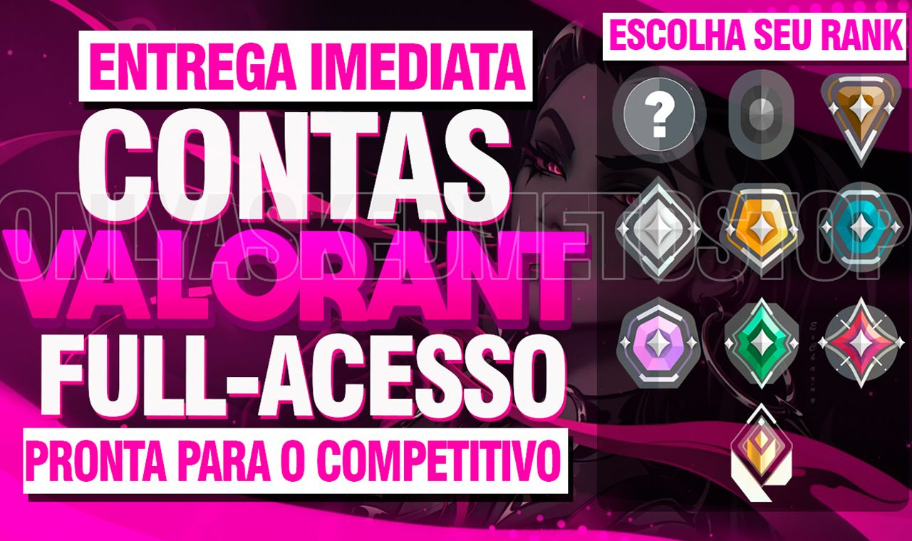 [ENVIO AUTOMÁTICO] CONTA VALORANT - COMP ON - FULL ACESSO - SMURF - SEGURO