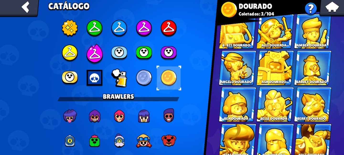 CONTA BRAWL STARS DE 7 ANOS com 421 SKINS,BRAWLERS MAXIMIZADOS 123K+ DE TROFÉUS