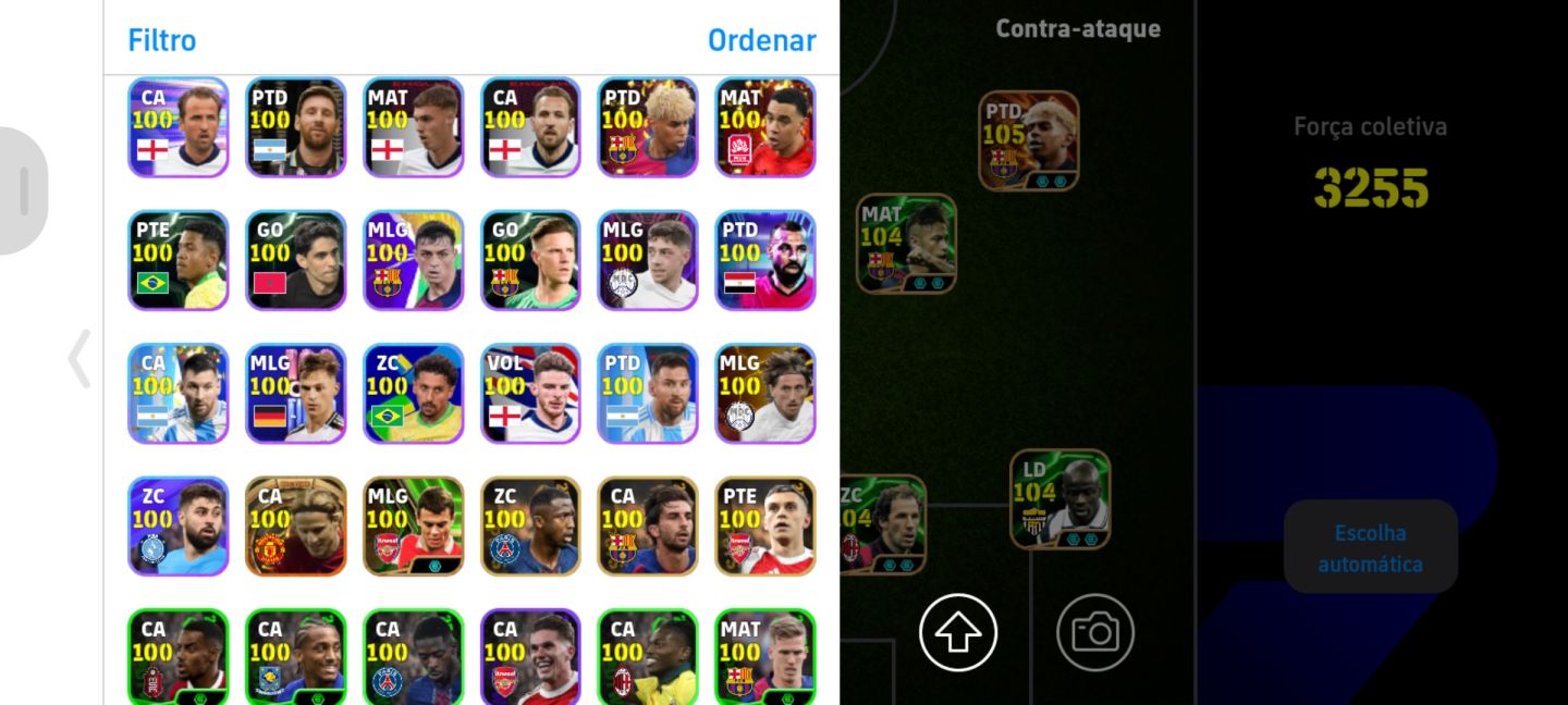 CONTA EFOOTBALL RARA NEYMAR/RONALDINHO/LAMINE YAMAL/KVARA E ETC