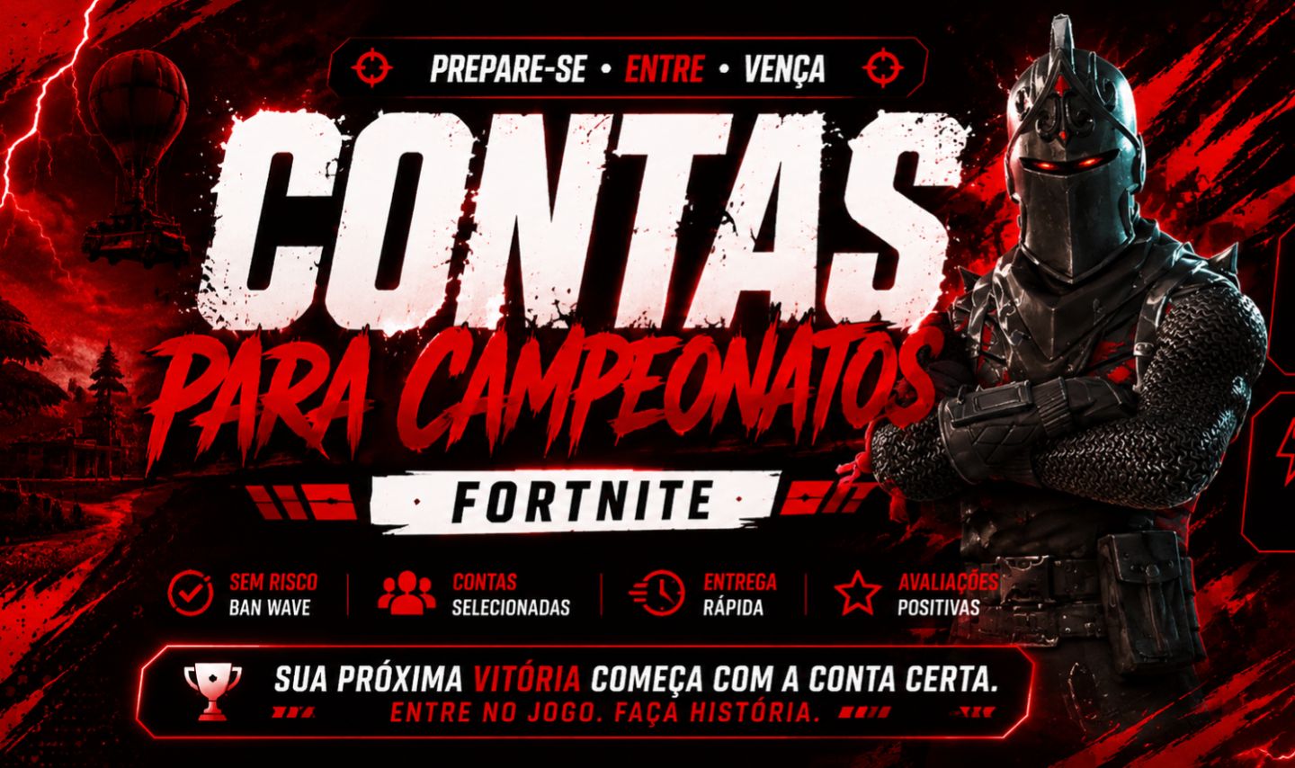 CONTAS FORTNITE SMURF PARA CAMP LV 50+