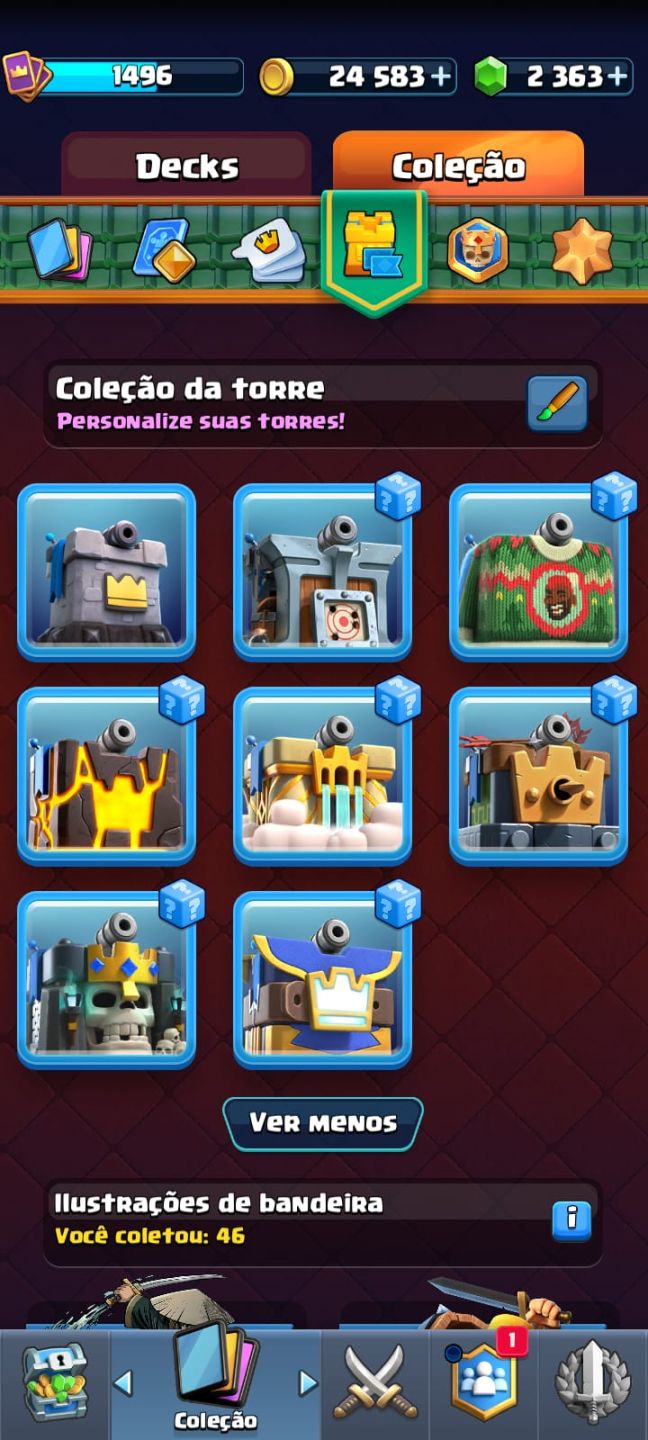 CONTA CLASH ROYALE RARA / CONTA 10 ANOS / 10k TROFÉUS / MUITOS COSMÉTICOS
