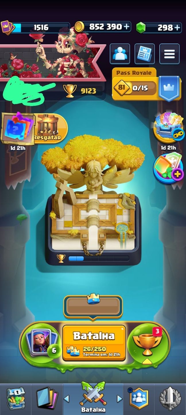 Conta de clash Royale com 9mil troféus, conta do brawl Star 18mil troféu