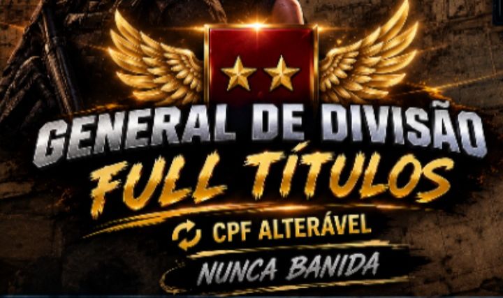 CONTA PB RELÍQUIA 2014 - GENERAL DE DIVISÃO | K/D 62% | CPF ALTERÁVEL