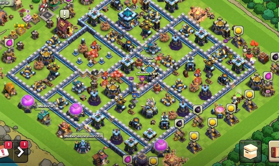 CLASH OF CLANS CV13 | 6 CONSTRUTORES + SKIN LENDÁRIA RAINHA +PREÇO BAIXO!