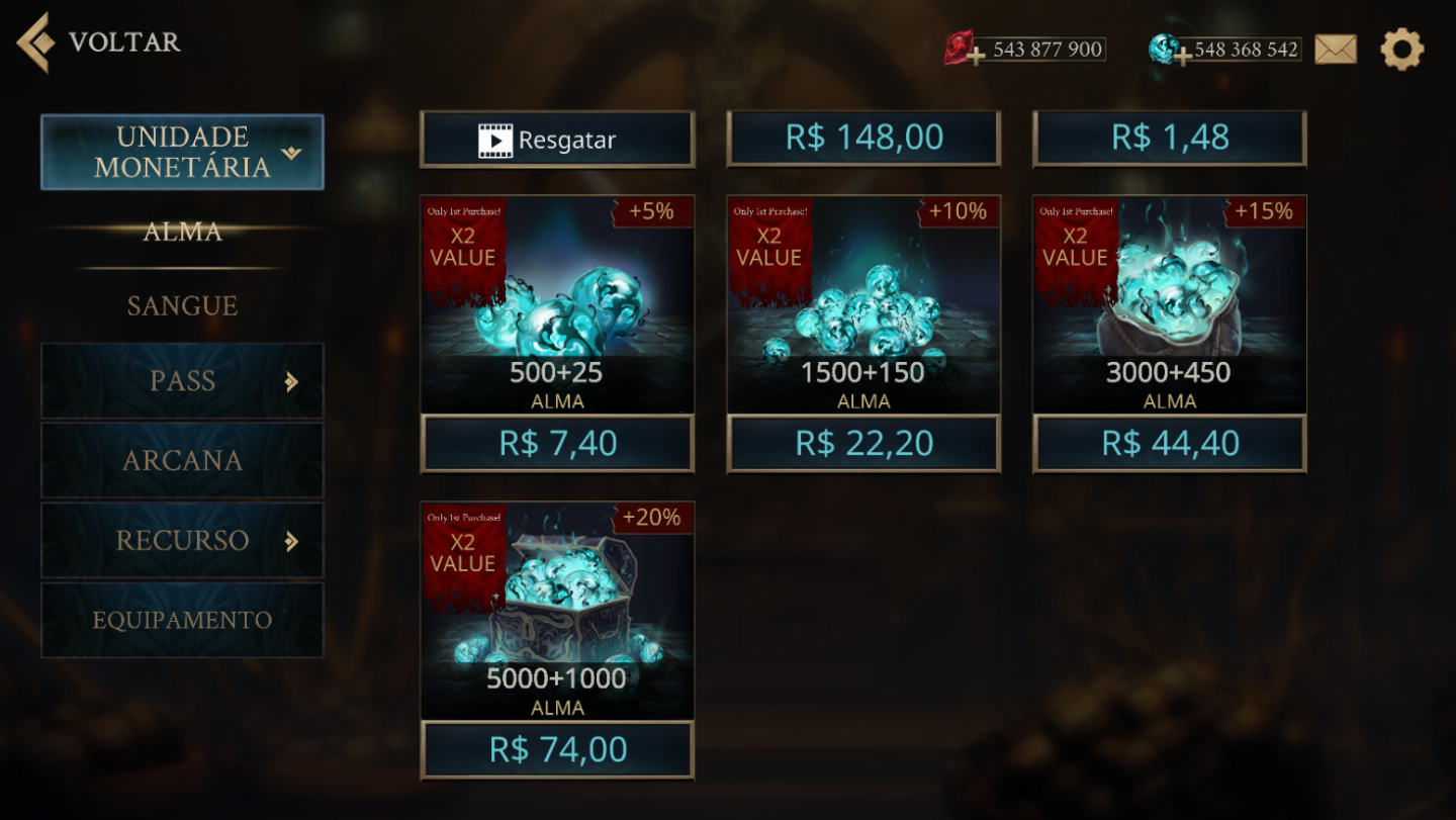 SHADOW OF DEATH 2 | ITENS + JÓIAS DE SANGUE + JÓIAS DA ALMA | ANDROID