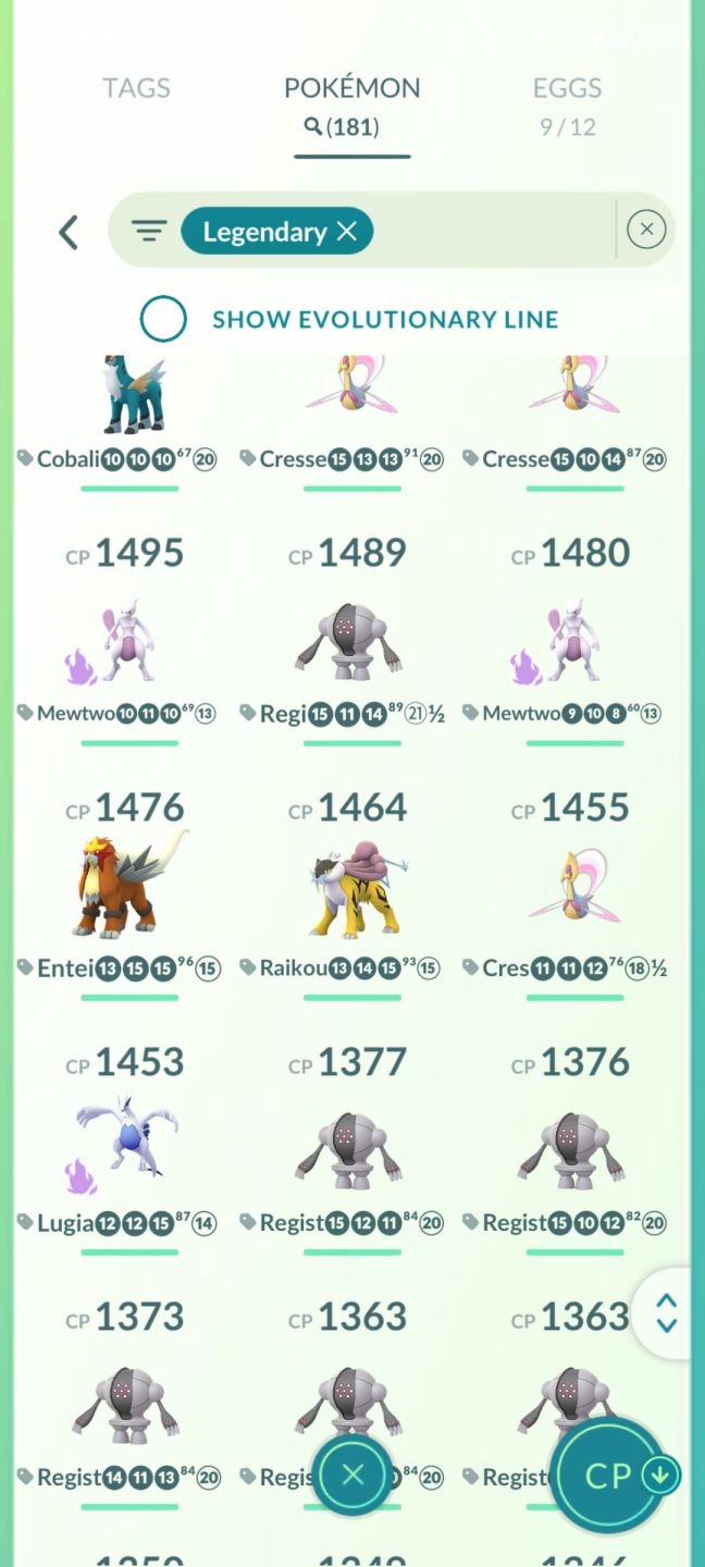 Conta de 2019 Pokemon go, recheada de lendario!