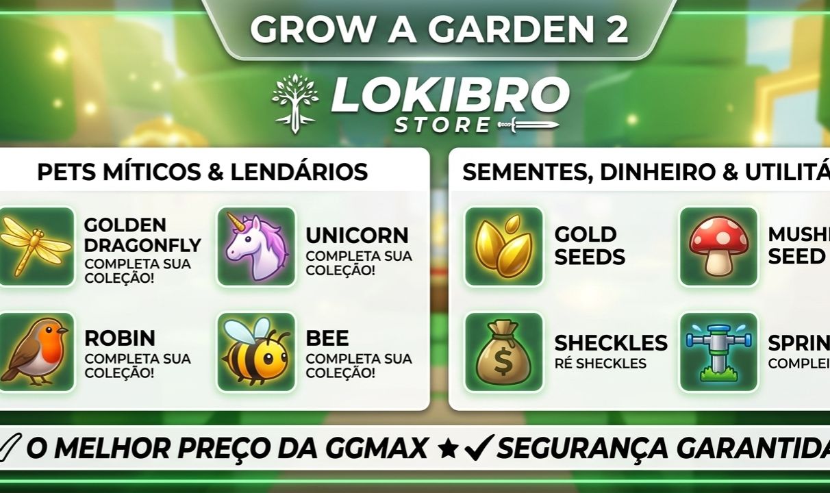 GROW A GARDEN 2 | PETS RAROS, DINHEIRO, SEMENTES E +