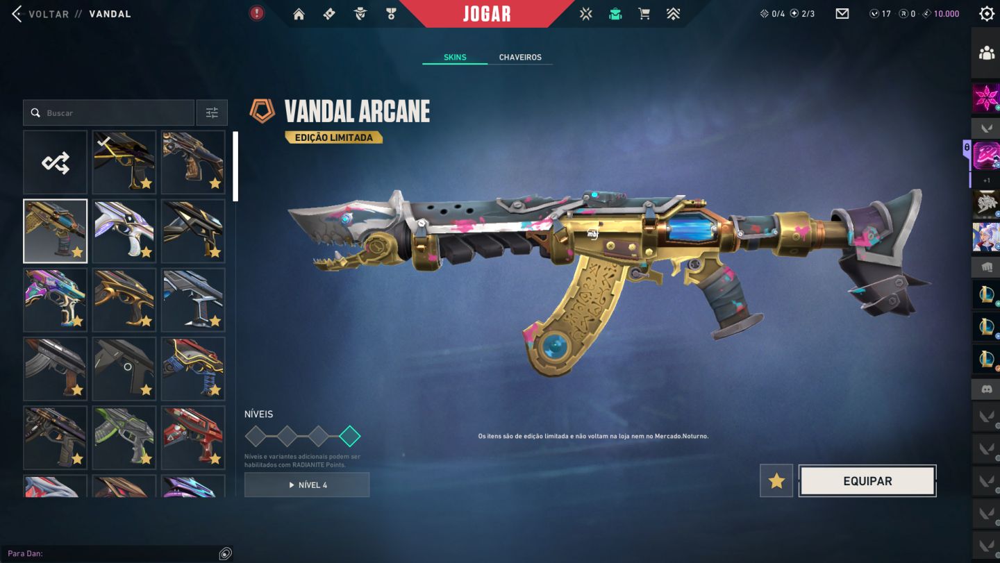 CONTA VALORANT 5.900k GASTOS PACOTE ARCANE, CHAMPIONS 23/24/25 ELO ATUAL DIMA