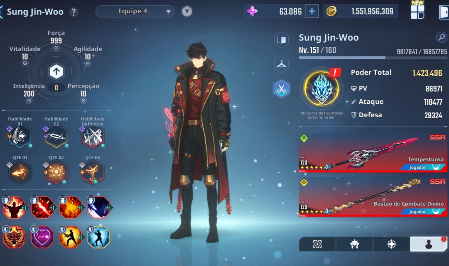 Solo Leveling:ARISe CONTA END GAME CATEGORIA 116