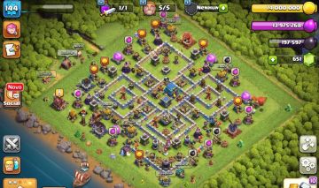 Conta Clash Of Clans FULL CV12 | Apenas Muros para Maximizar + Conta Brawl Stars