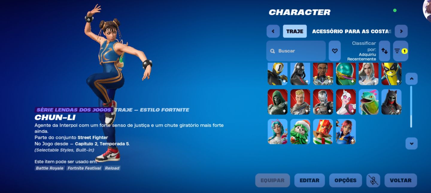 Conta de fortnite com 60 skin