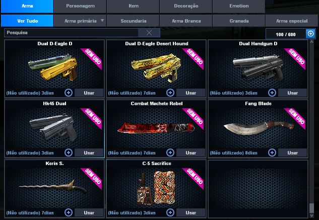 POINT BLANK (SEGUNDO TENENTE 1) (COM ITENS DE CASH) (ENTREGA AUTOMATICA)