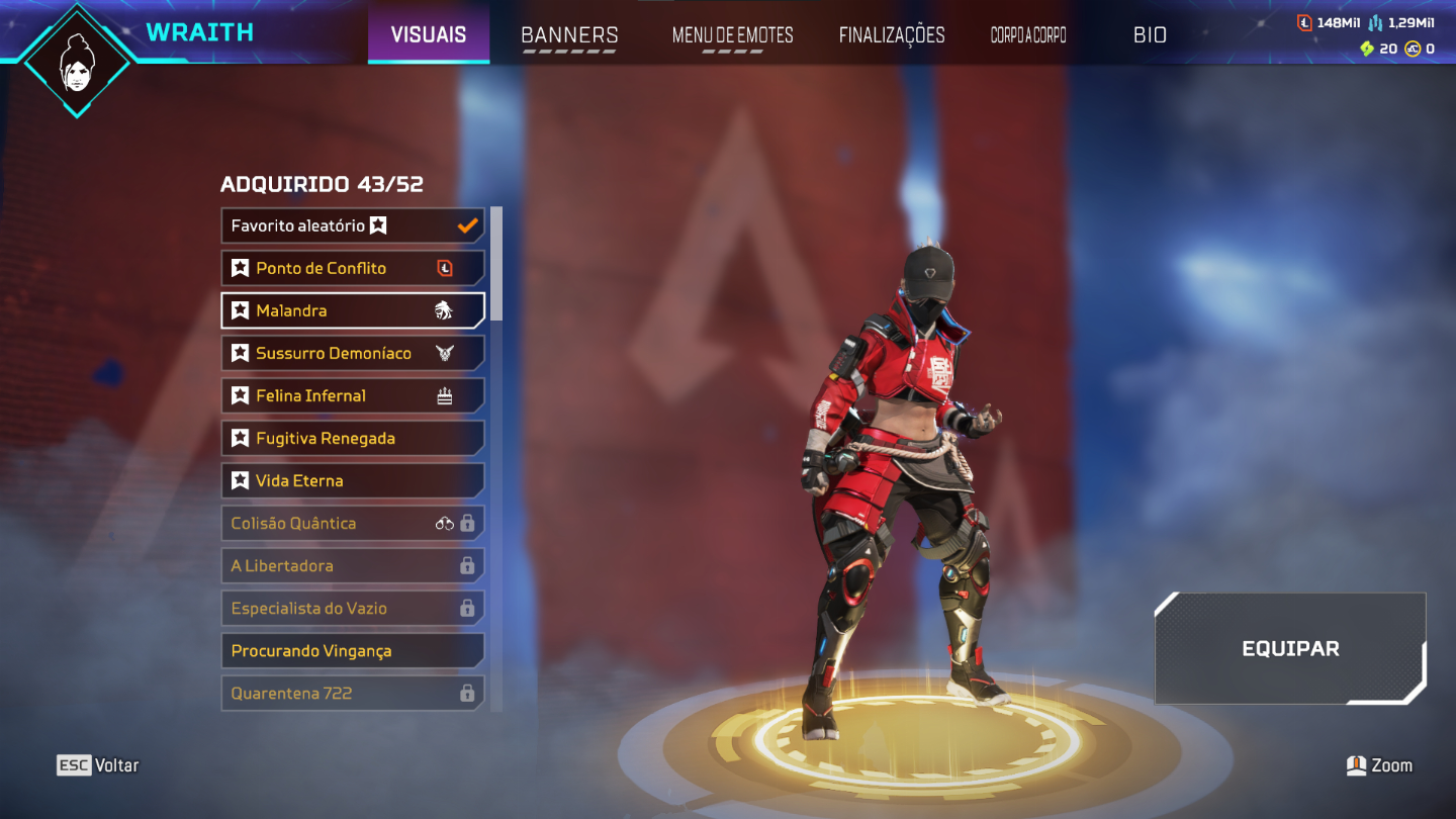 CONTA APEX LEGENDS 2 HERANÇAS