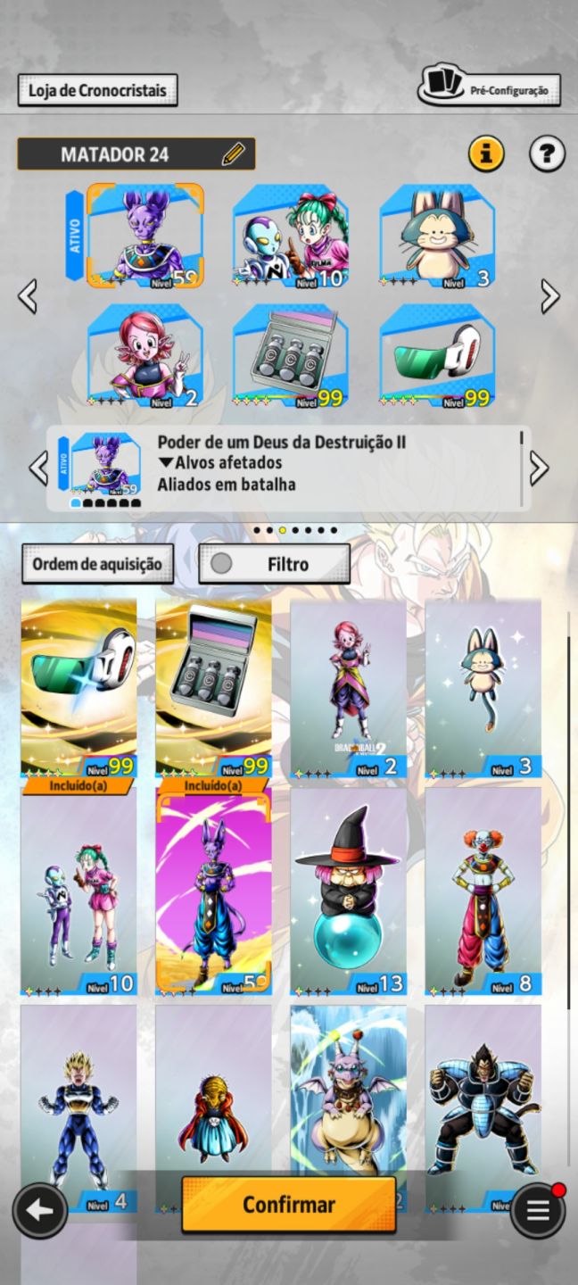 Conta de DB Legend com vários Ultras,LF,LR e equipamentos Godlys... Nível 320!!!
