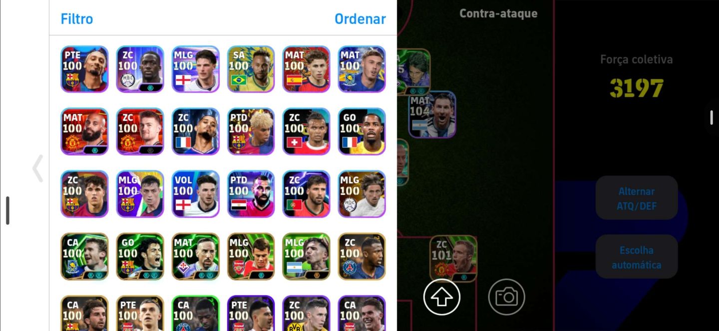CONTA EFOOTBAL ANTIGA E COM BASTANTE JOGADORES
