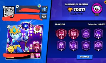 CONTA SEMI NOVA DE BRAWL STARS, 70K, TODOS BRAWLERS LIBERADOS