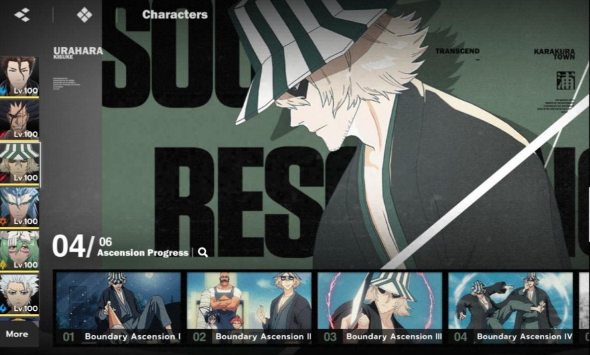 Conta Bleach Soul Resonance Lv79 EndGame AizenB6 + ArmaS5 todos com armas e mais