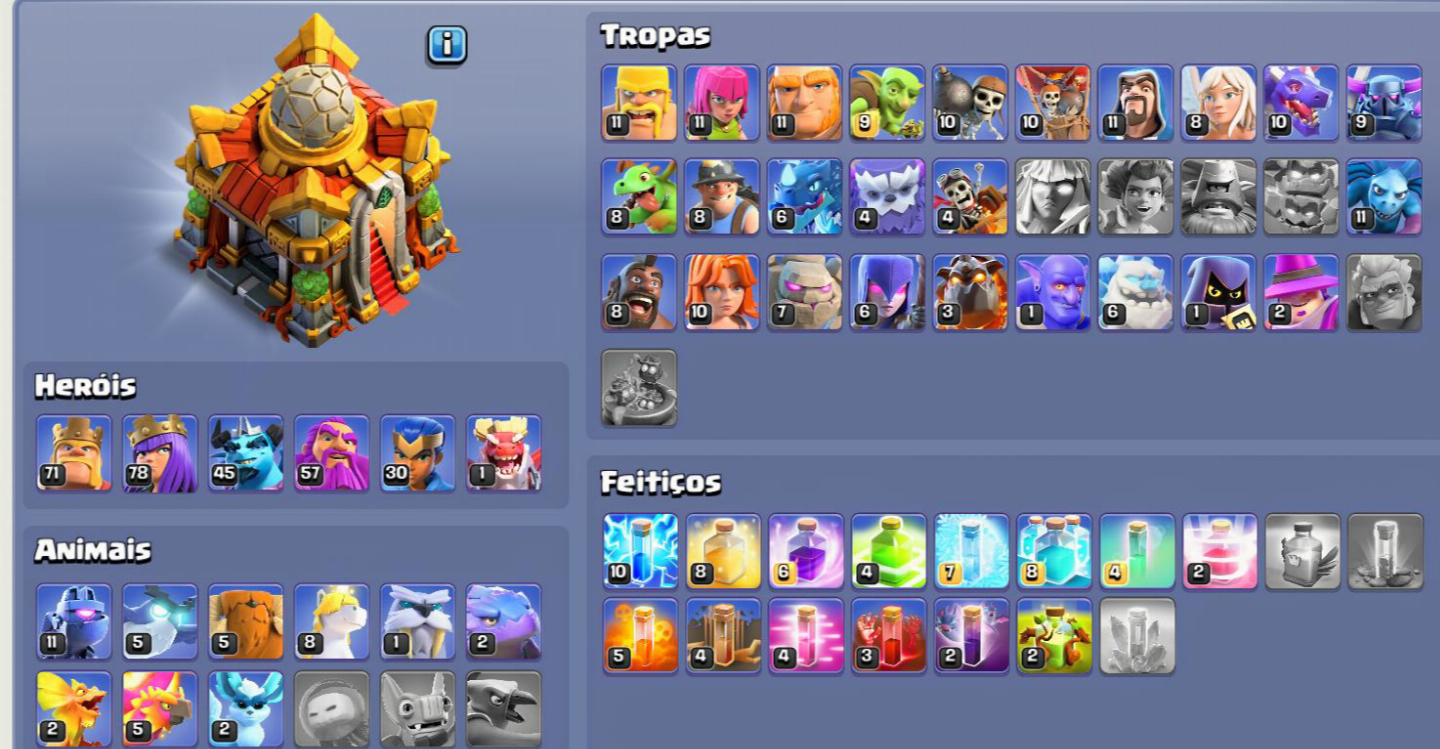 Clash of clans as melhores contas ( ACESSO PERMANENTE)