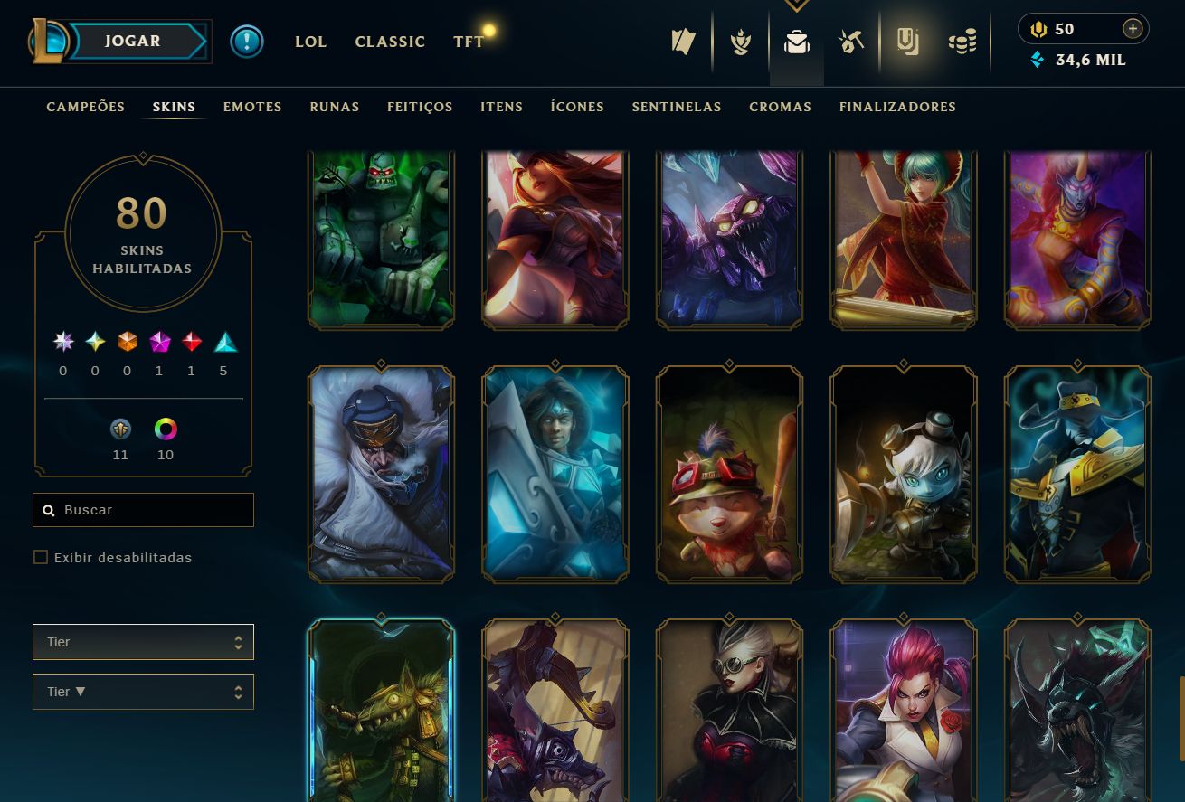 CONTA ÚNICA NO SERVER BR! KAYLE JUÍZA - RAMMUS REI - ELISE/JANNA VITORIOSA